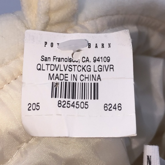 Pottery Barn Velvet Christmas Stocking “Ford” - Picture 5 of 11